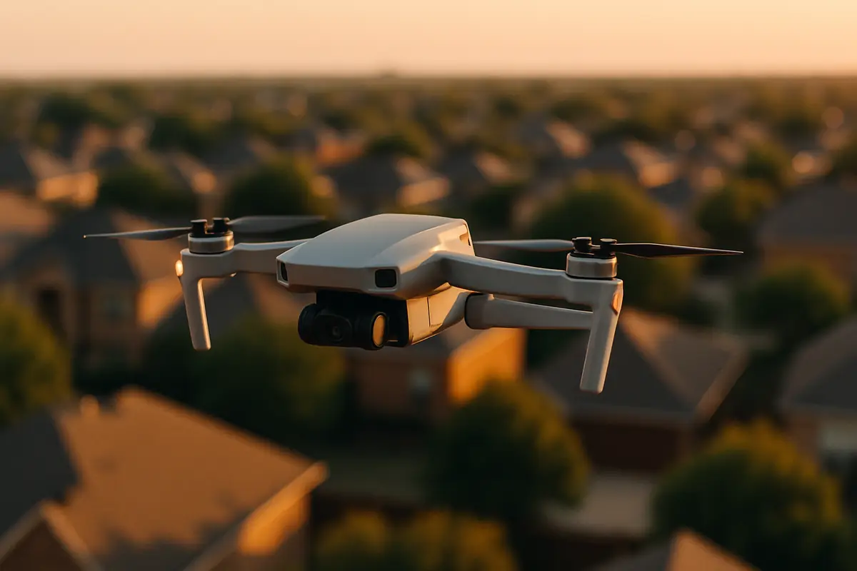 Drone and aerial on Lens